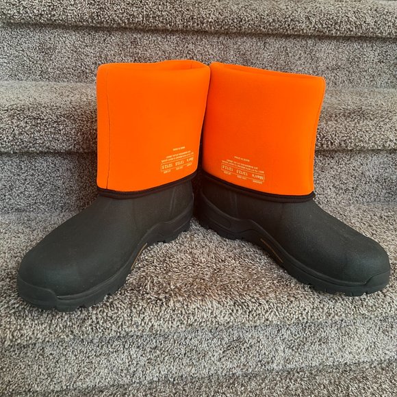 Muck Boots Men's Orange/Black Fabric Arctic Insulated  Waterproof Boots. - Picture 11 of 11